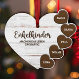 Meine Enkelkinder - Großeltern-Herzen Ornament