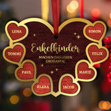 Enkelkinder - Großeltern-Herzen Ornament
