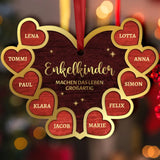 Enkelkinder - Großeltern-Herzen Ornament