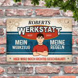 Personalisiertes Türschild mit Druck für Heimwerker Für Macher – Motiv 2
