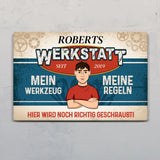 Personalisiertes Türschild mit Druck für Heimwerker Für Macher – Motiv 3