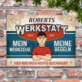 Personalisiertes Türschild mit Druck für Heimwerker Für Macher – Motiv 6