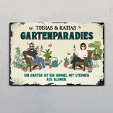 Unser Gartenparadies - Outdoor-Türschild