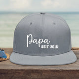 hellgrau Snapback Cap für Papa personalisiert von Love & Faith