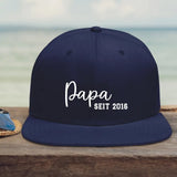 navyblau Snapback Cap für Papa personalisiert von Love & Faith
