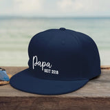 navyblau Snapback Cap für Papa personalisiert von Love & Faith