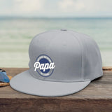 hellgraue Snapback Cap für Papa personalisiert von Love & Faith