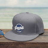 dunkelgraue Snapback Cap für Papa personalisiert von Love & Faith