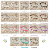 Initiale - Freunde-Lederarmband