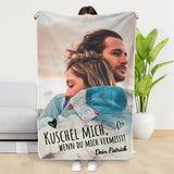 Personalisierte Kuscheldecke 100x150cm personalisierbar - gefertigt von Love & Faith