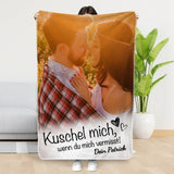 Personalisierte Kuscheldecke 100x150cm personalisierbar - gefertigt von Love & Faith