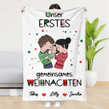 Personalisierte Kuscheldecke 100x150cm personalisierbar - gefertigt von Love & Faith