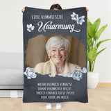 Personalisierte Kuscheldecke 100x150cm personalisierbar - gefertigt von Love & Faith