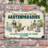 Familien Paradies - Outdoor-Türschild