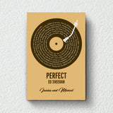Unser Song - Personalisiertes Poster mit eurem Lieblingssong im Vinyl-Schallplatten Look