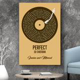 Unser Song - Personalisiertes Poster mit eurem Lieblingssong im Vinyl-Schallplatten Look
