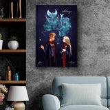 Zauber-Liebe - Paar-Leinwand