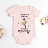 rosa kurzarm Babybody personalisierbar mit Namen - gefertigt con Love & Faith