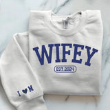 weißer Pullover personalisierbar - gefertigt von Love & Faith