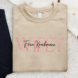 Wifey - Personalisierter Sweater für Paare zur Hochzeit