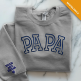 Navy auf Grau