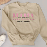 Mama - Personalisierter Sweater für Mama mit Kindernamen