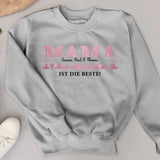 Mama - Personalisierter Sweater für Mama mit Kindernamen