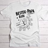 Bester Papa Ever - Personalisiertes T-Shirt für Papa und Opa