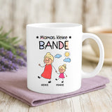 Weiße Tasse mit personalisiertem Spruch und Namen – individuelle Geschenkidee von Love & Faith