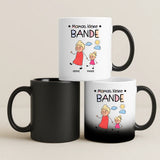 Magische Tasse mit Thermo-Farbwechsel und personalisiertem Namen – witzige Geschenkidee von Love & Faith