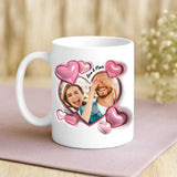 Weiße Tasse mit personalisiertem Spruch und Namen – individuelle Geschenkidee von Love & Faith