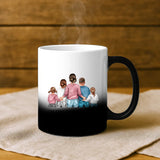 Magische Tasse mit Thermo-Farbwechsel und personalisiertem weihnachtlichem Namen – witzige Geschenkidee von Love & Faith