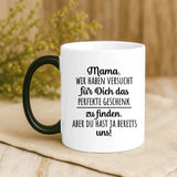 Magische Tasse mit Thermo-Farbwechsel und personalisiertem Namen – witzige Geschenkidee von Love & Faith