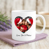 Weiße Tasse mit personalisiertem Spruch und Namen – individuelle Geschenkidee von Love & Faith