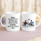 Weiße Tasse mit personalisiertem Spruch und Namen – individuelle Geschenkidee von Love & Faith