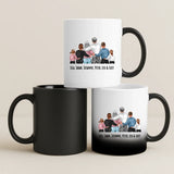 Magische Tasse mit Thermo-Farbwechsel und personalisiertem Namen – witzige Geschenkidee von Love & Faith