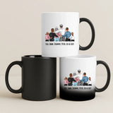 Magische Tasse mit Thermo-Farbwechsel und personalisiertem Namen – witzige Geschenkidee von Love & Faith