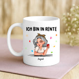 Personalisierte Tasse mit Druck zum Renteneintritt – Ich muss gar nichts – Motiv 3