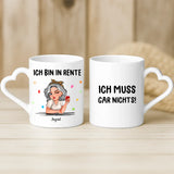 Weiße Tasse mit Herzhenkel und personalisiertem Namen – romantische Geschenkidee von Love & Faith