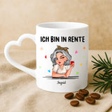 Weiße Tasse mit Herzhenkel und personalisiertem Namen – romantische Geschenkidee von Love & Faith