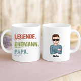 Weiße Tasse mit personalisiertem Spruch und Namen – individuelle Geschenkidee von Love & Faith