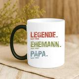 Magische Tasse mit Thermo-Farbwechsel und personalisiertem Namen – witzige Geschenkidee von Love & Faith