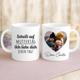Weiße Tasse mit personalisiertem Spruch und Namen – individuelle Geschenkidee von Love & Faith