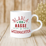 Weiße Tasse mit Herzhenkel und personalisiertem Namen – romantische Geschenkidee von Love & Faith