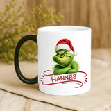 Magische Tasse mit Thermo-Farbwechsel und personalisiertem Namen – witzige Geschenkidee von Love & Faith