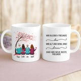Personalisierte Tasse Neue beste Freunde mit Foto für beste Freunde