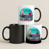 Magische Tasse mit Thermo-Farbwechsel und personalisiertem Namen – witzige Geschenkidee von Love & Faith