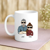 Weiße Tasse mit personalisiertem Spruch und Namen – individuelle Geschenkidee von Love & Faith