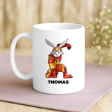 Weiße Tasse mit personalisiertem Spruch und Namen – individuelle Geschenkidee von Love & Faith