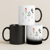 Magische Tasse mit Thermo-Farbwechsel und personalisiertem Namen – witzige Geschenkidee von Love & Faith